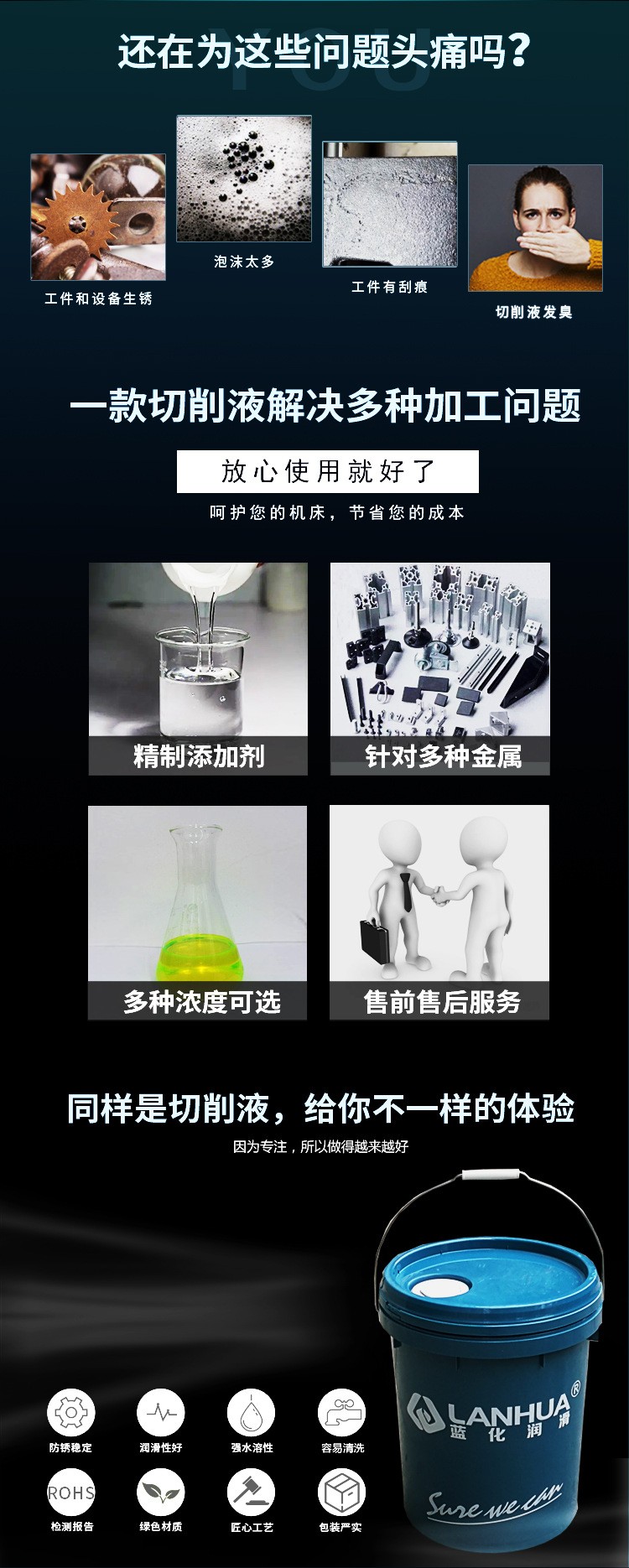 切削液常见加工问题与对应解决能力